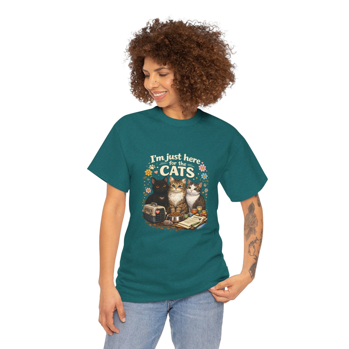 I'm Just Here for the Cats T-Shirt — ARC Monthly shirt 2/$45