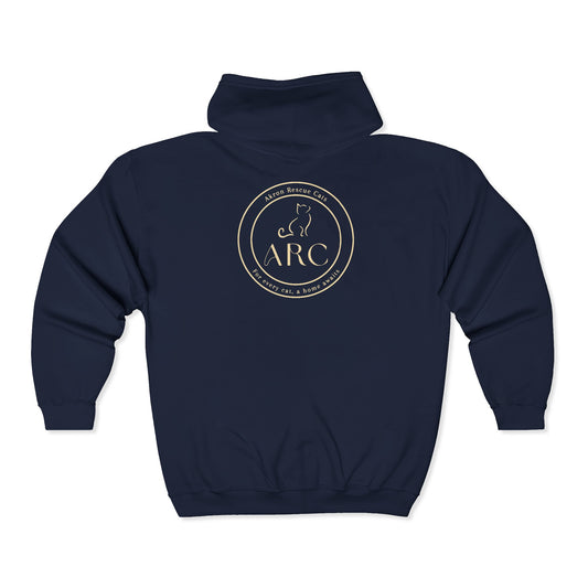 Zip-Up Hoodie - Front and Back Logo
