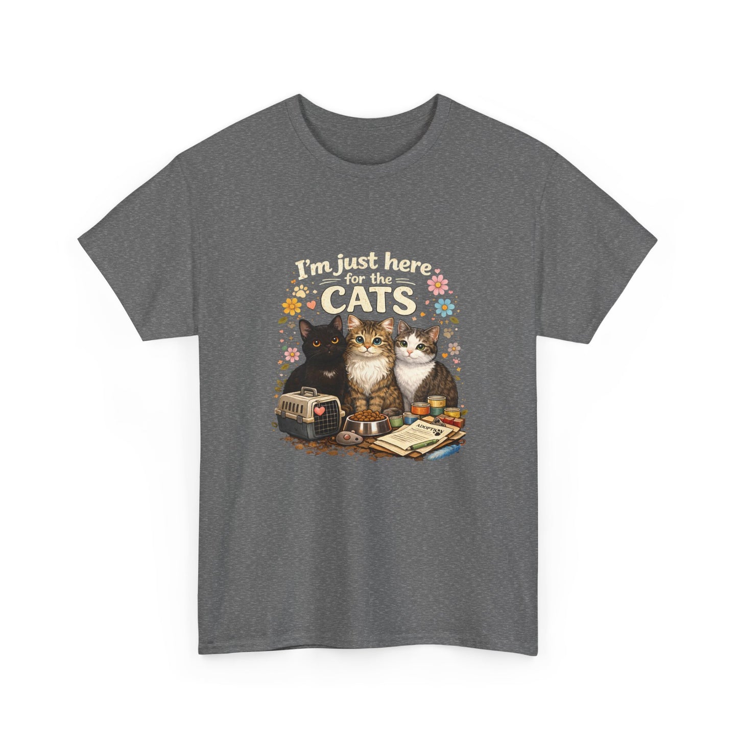 I'm Just Here for the Cats T-Shirt — ARC Monthly shirt 2/$45