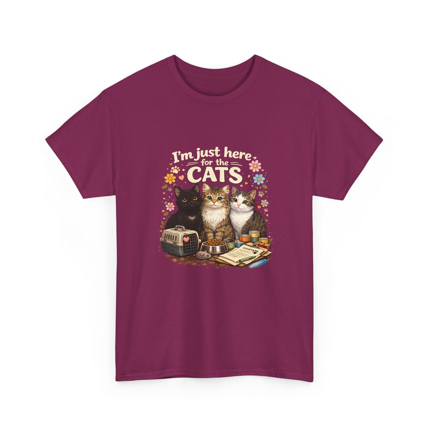 I'm Just Here for the Cats T-Shirt — ARC Monthly shirt 2/$45