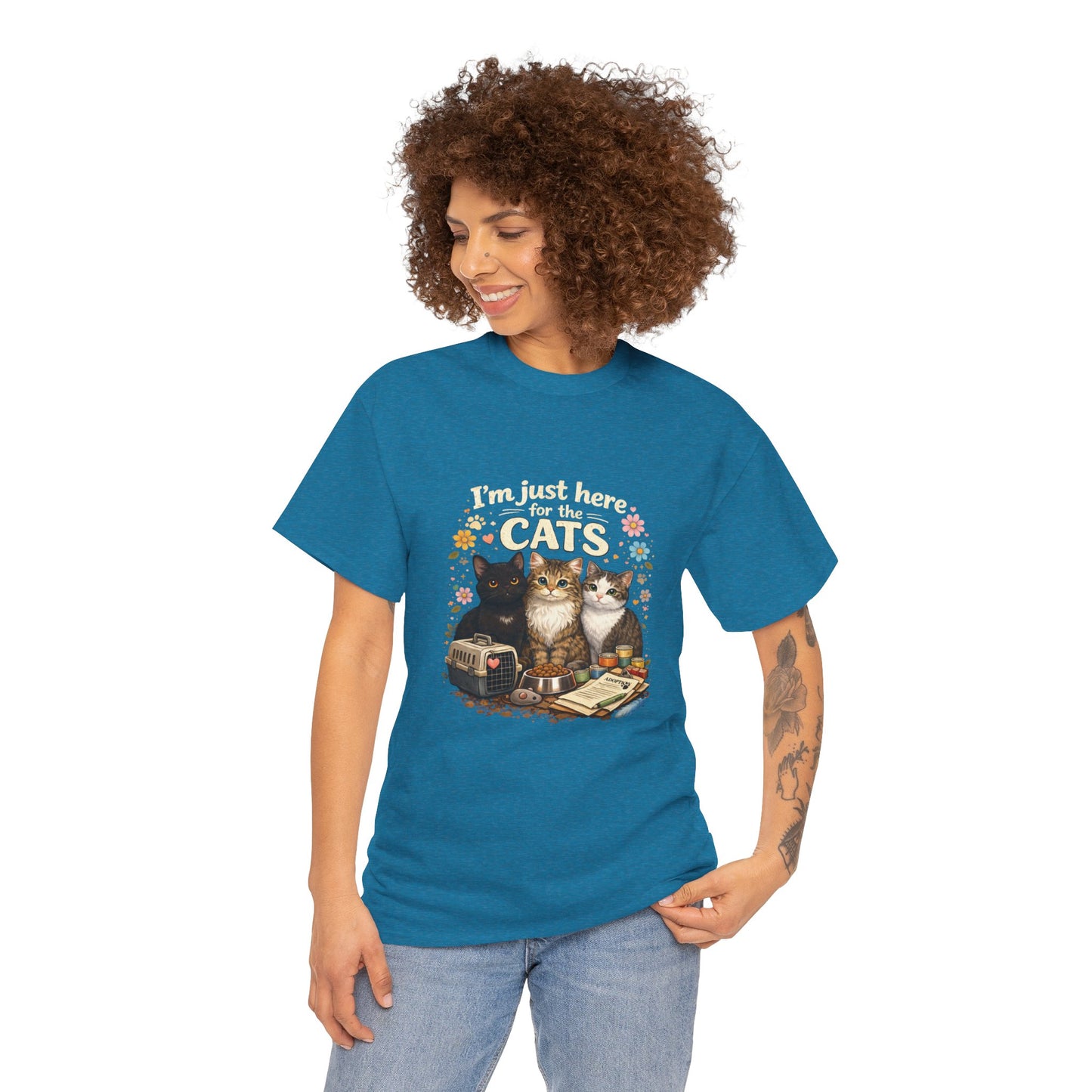 I'm Just Here for the Cats T-Shirt — ARC Monthly shirt 2/$45