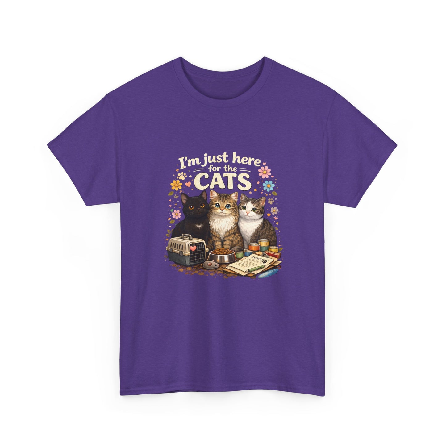 I'm Just Here for the Cats T-Shirt — ARC Monthly shirt 2/$45