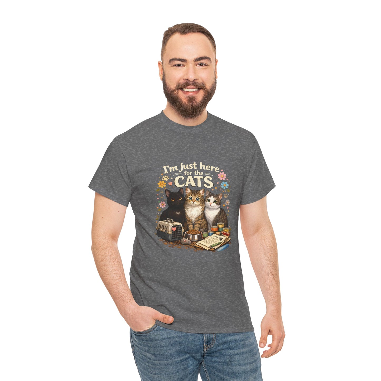 I'm Just Here for the Cats T-Shirt — ARC Monthly shirt 2/$45