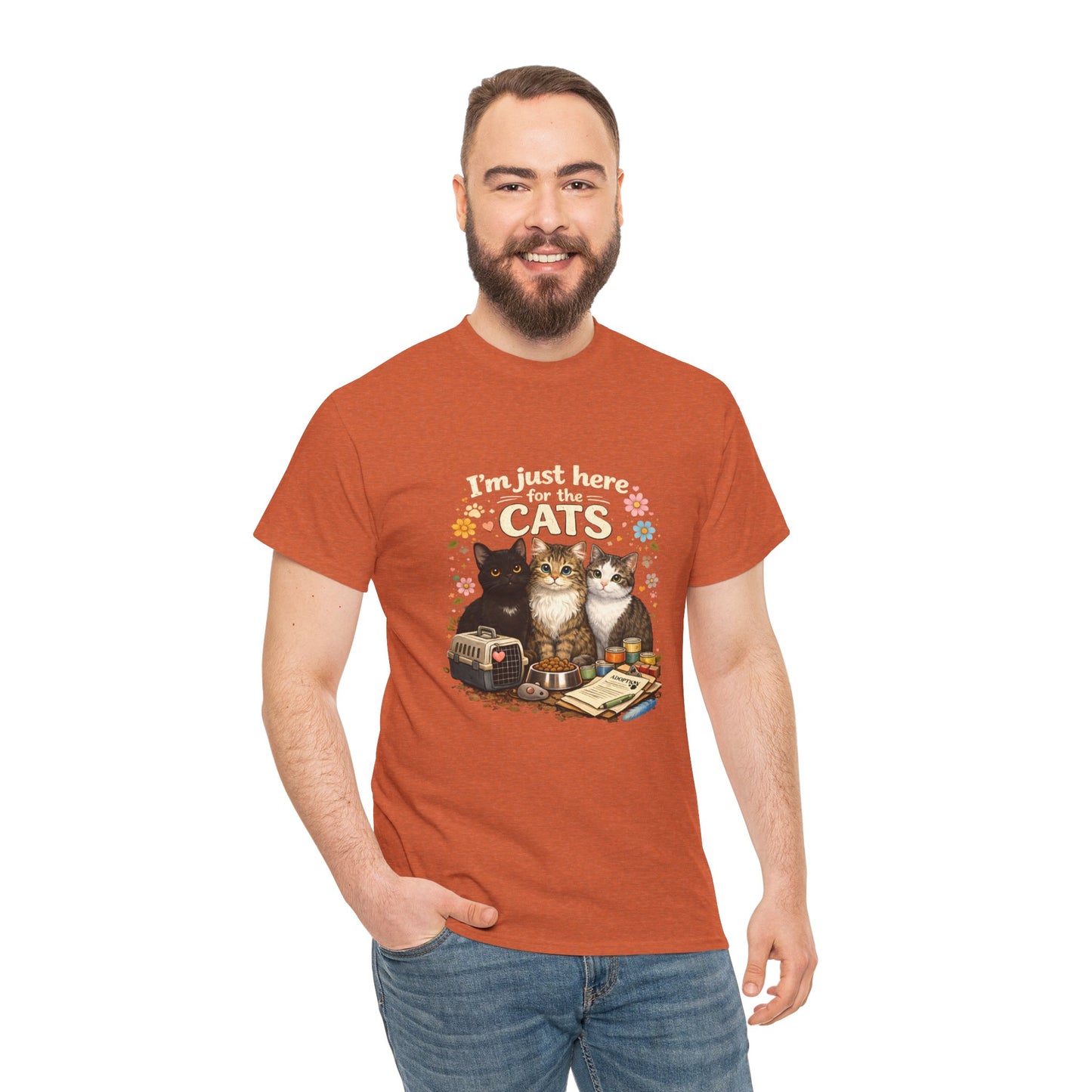 I'm Just Here for the Cats T-Shirt — ARC Monthly shirt 2/$45