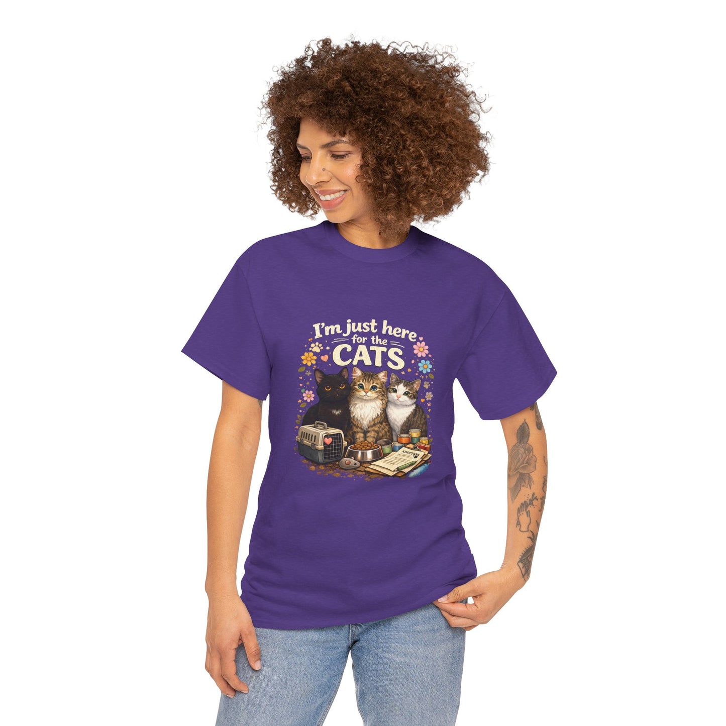 I'm Just Here for the Cats T-Shirt — ARC Monthly shirt 2/$45