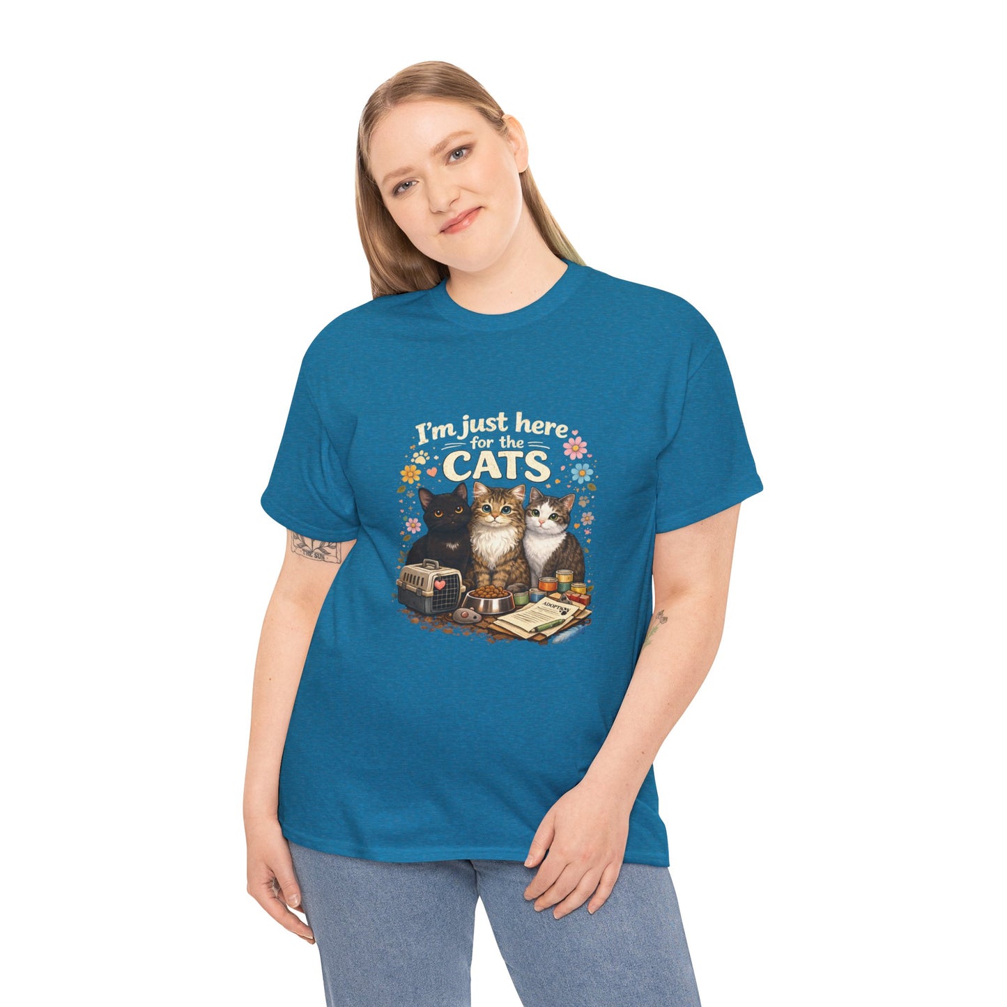 I'm Just Here for the Cats T-Shirt — ARC Monthly shirt 2/$45