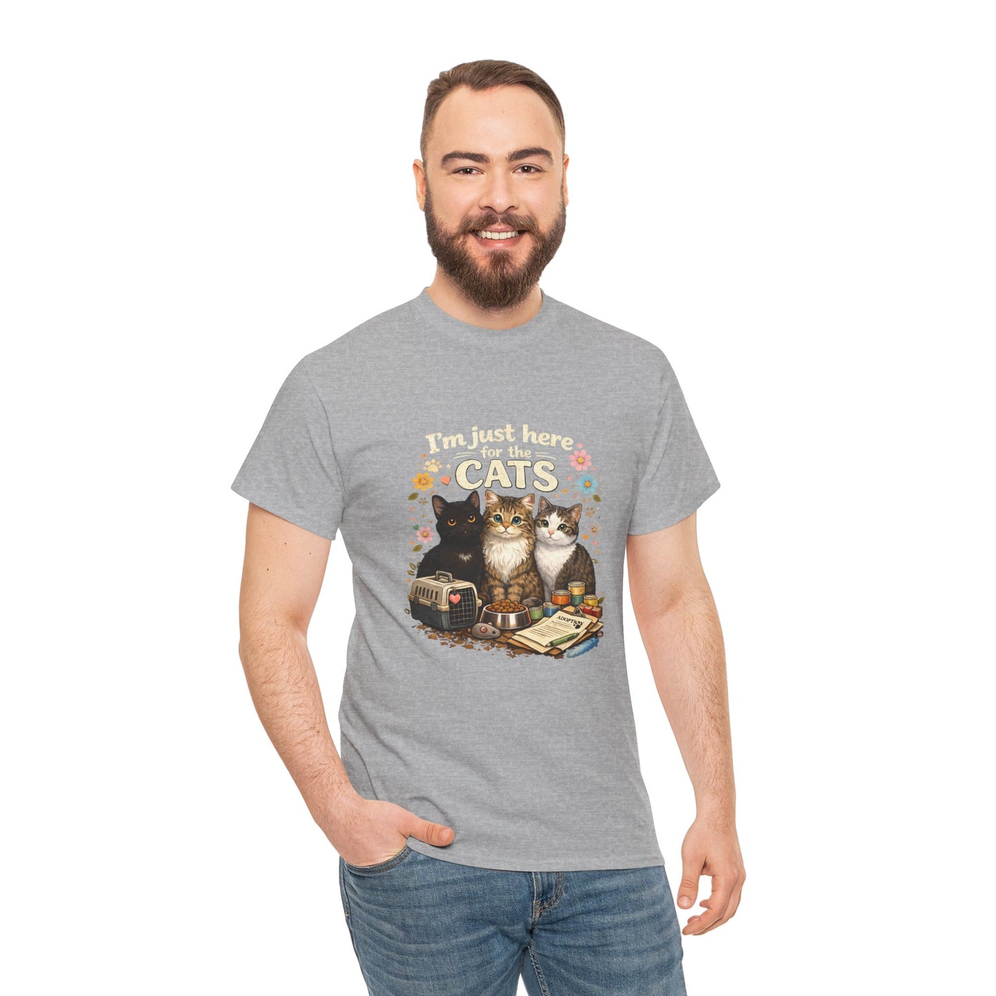 I'm Just Here for the Cats T-Shirt — ARC Monthly shirt 2/$45