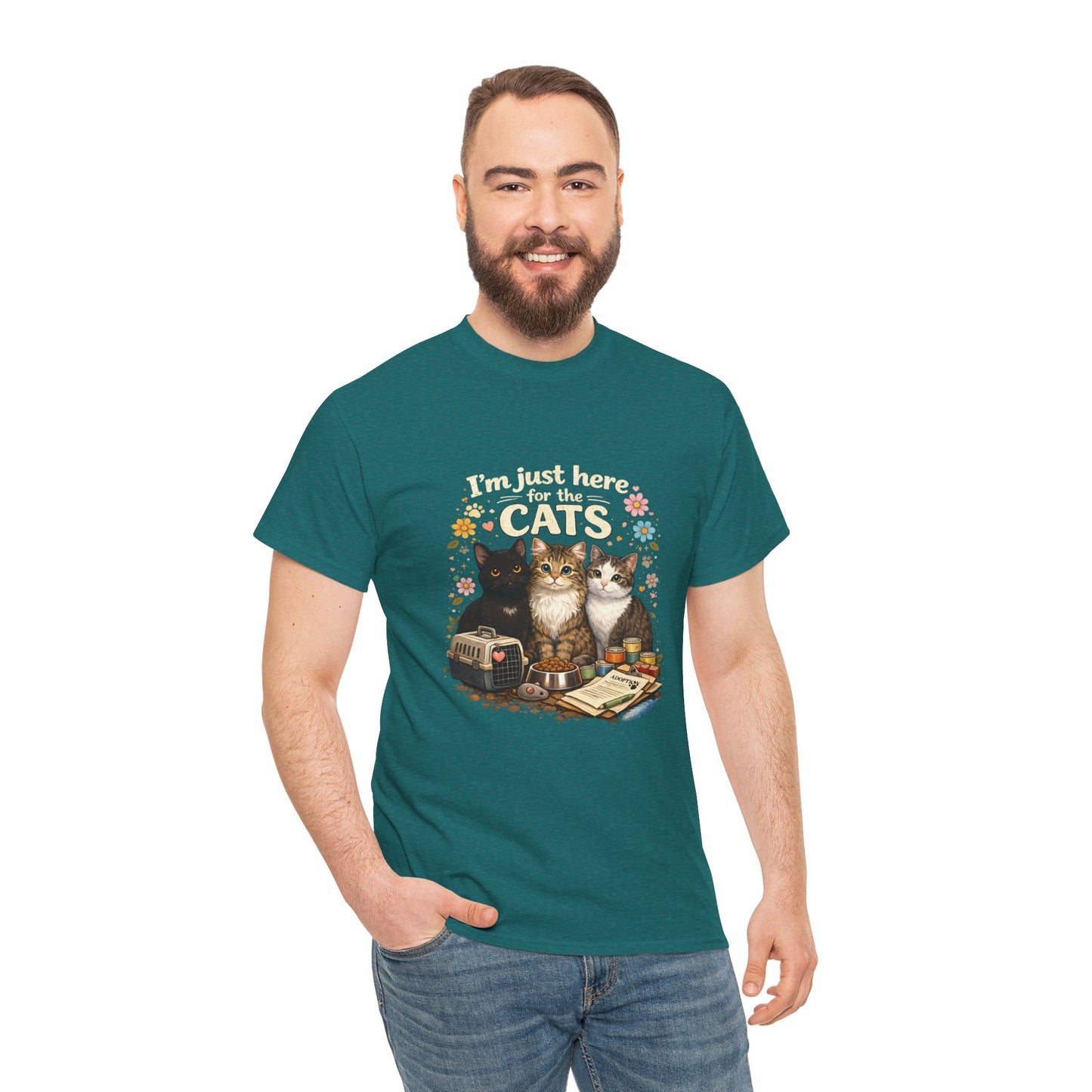 I'm Just Here for the Cats T-Shirt — ARC Monthly shirt 2/$45