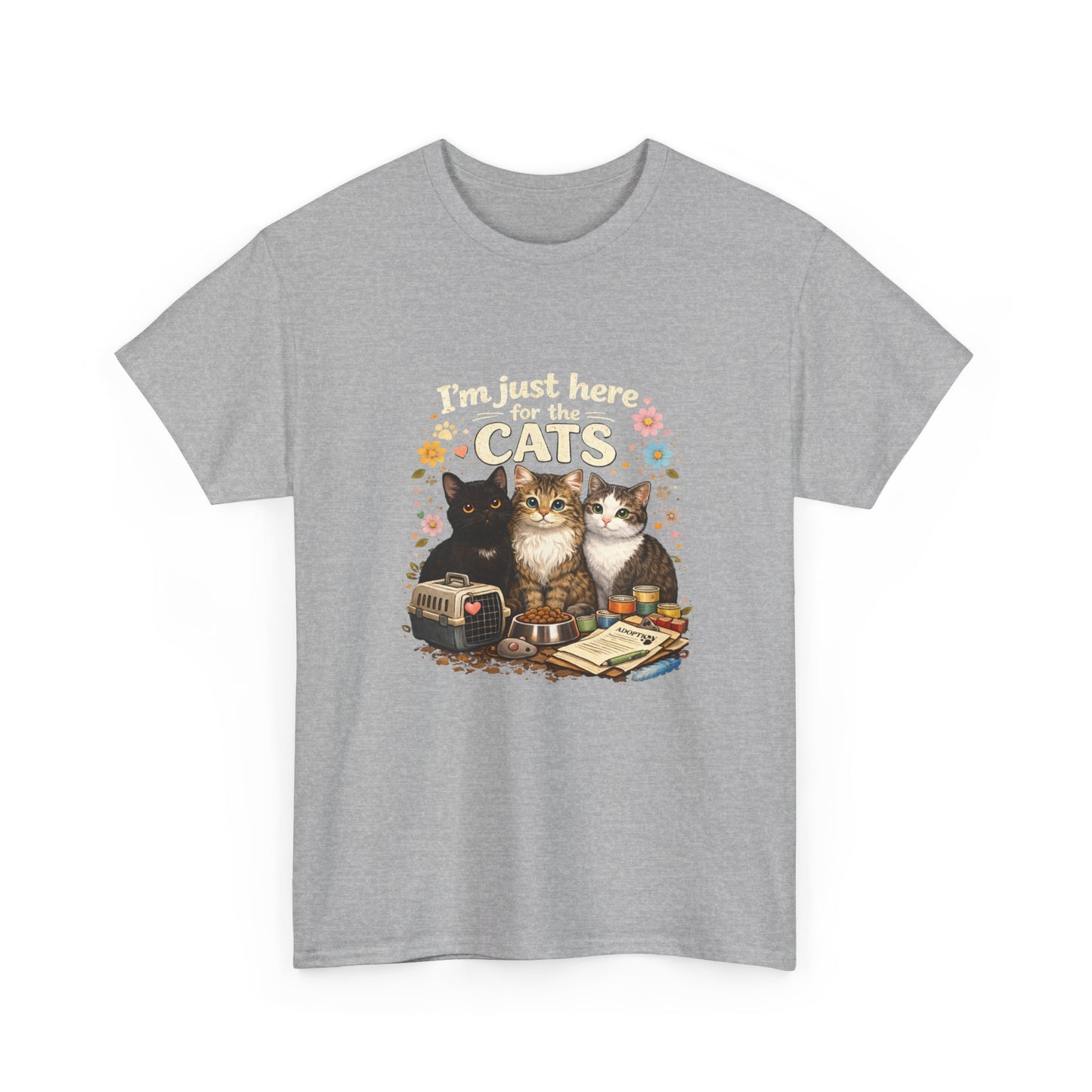 I'm Just Here for the Cats T-Shirt — ARC Monthly shirt 2/$45