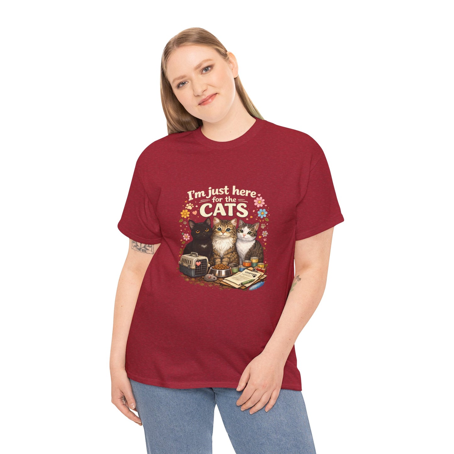 I'm Just Here for the Cats T-Shirt — ARC Monthly shirt 2/$45