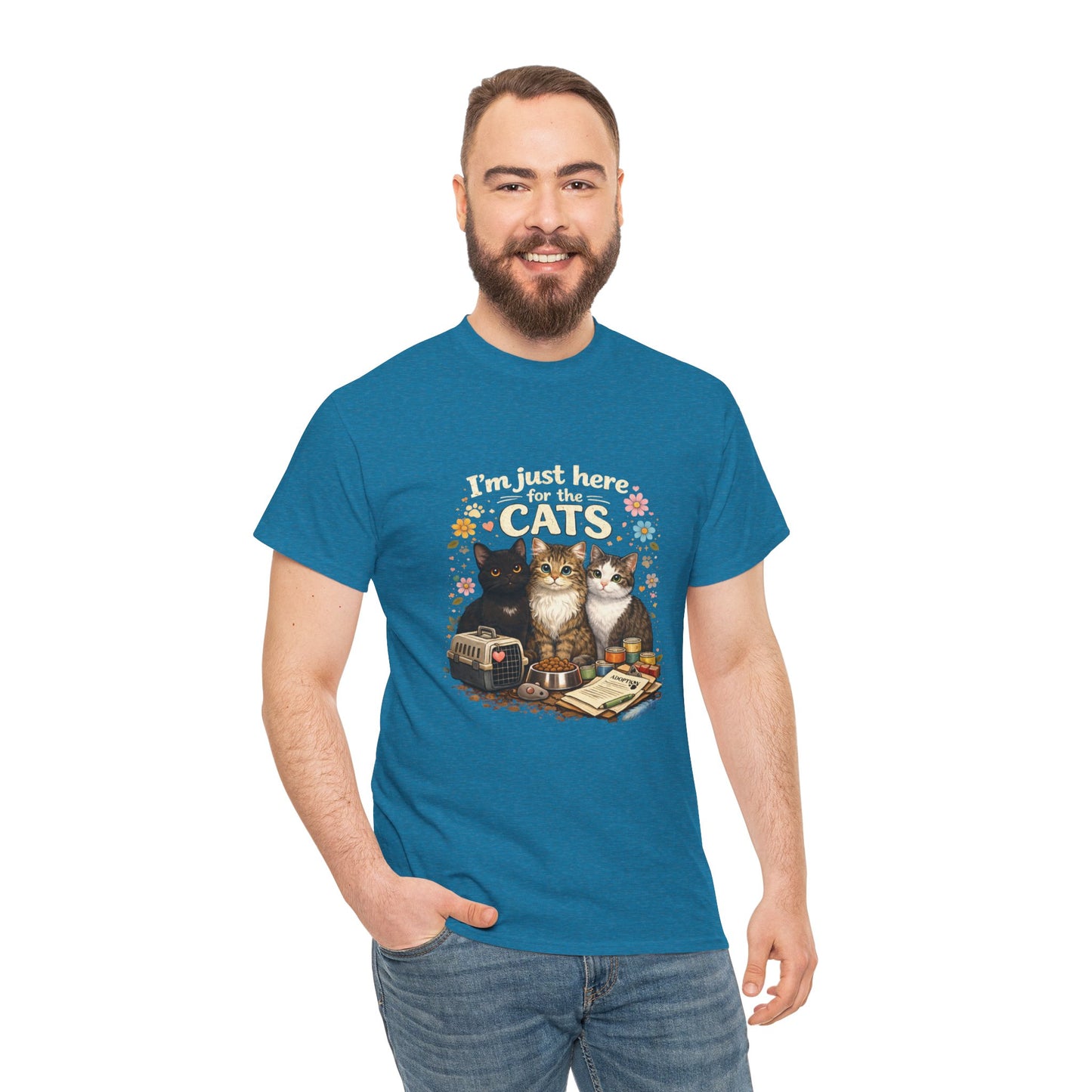 I'm Just Here for the Cats T-Shirt — ARC Monthly shirt 2/$45