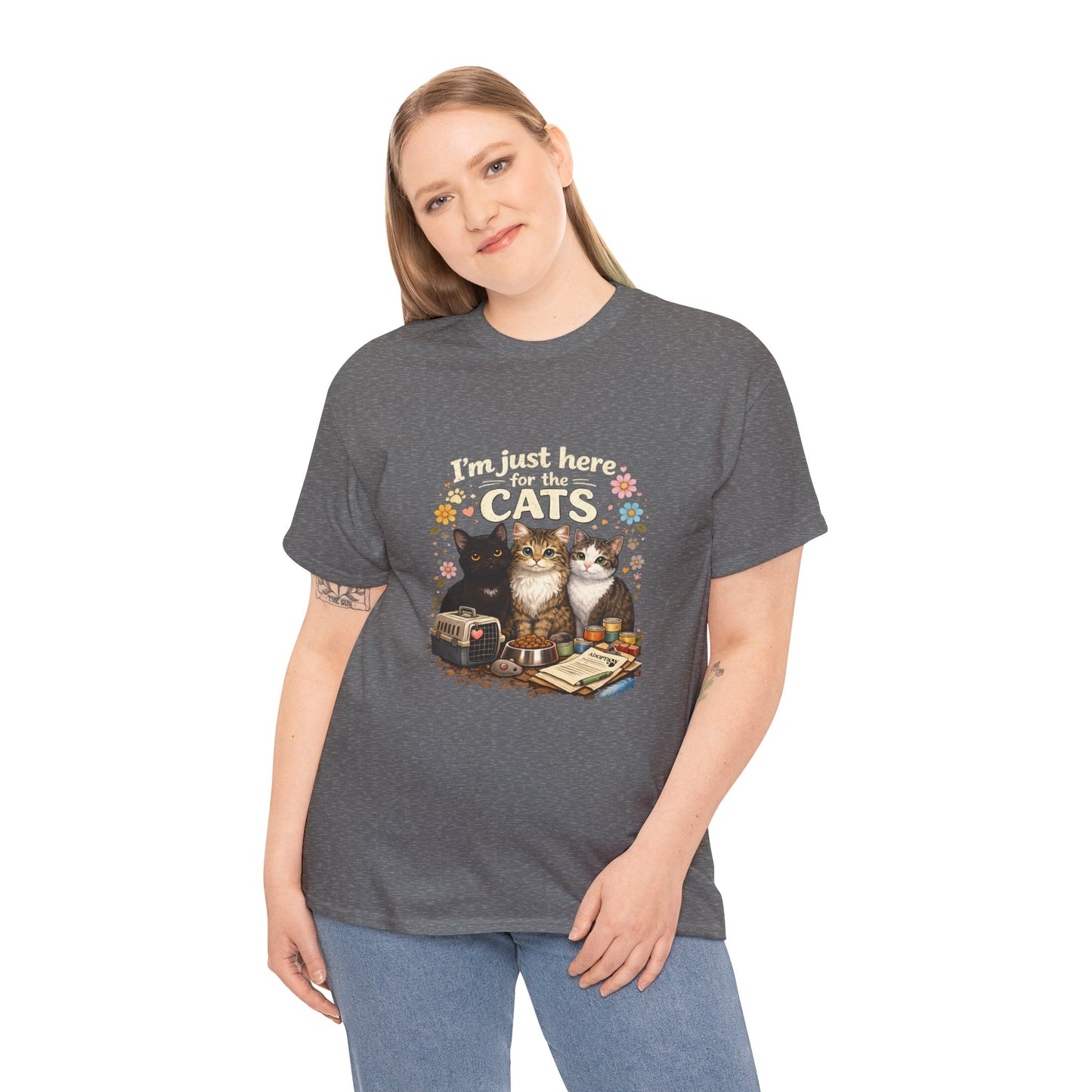 I'm Just Here for the Cats T-Shirt — ARC Monthly shirt 2/$45
