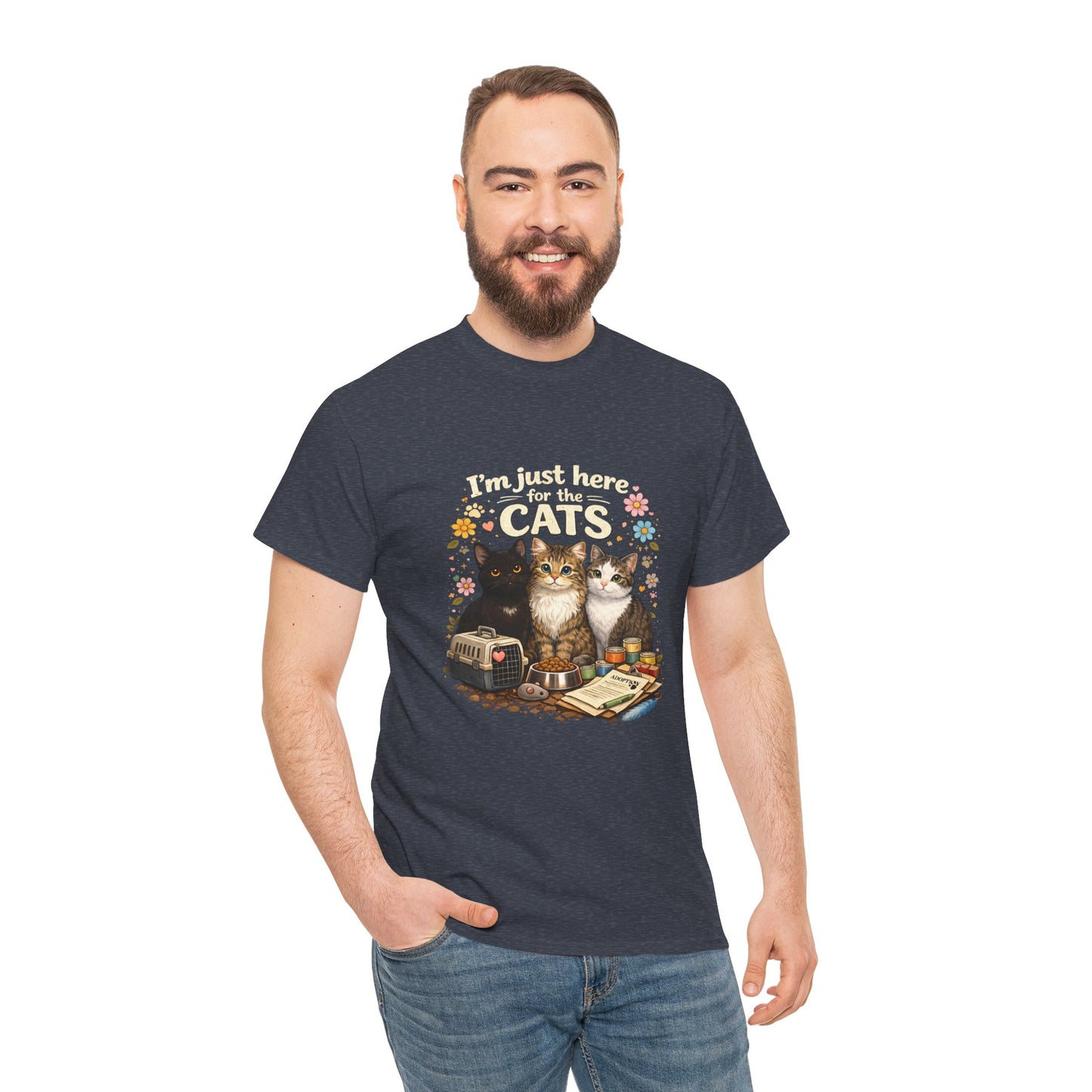 I'm Just Here for the Cats T-Shirt — ARC Monthly shirt 2/$45