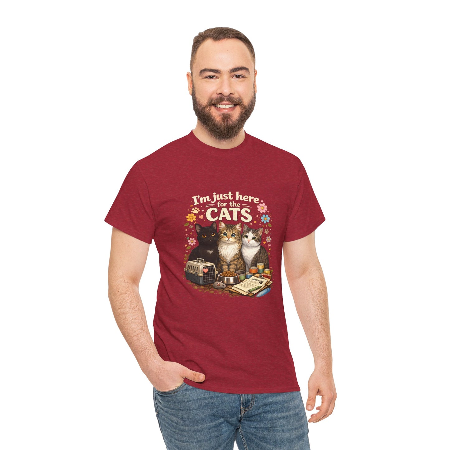 I'm Just Here for the Cats T-Shirt — ARC Monthly shirt 2/$45