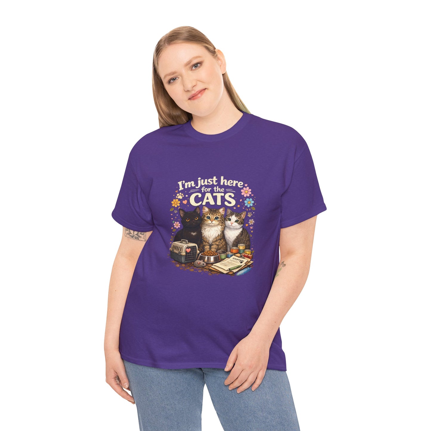 I'm Just Here for the Cats T-Shirt — ARC Monthly shirt 2/$45