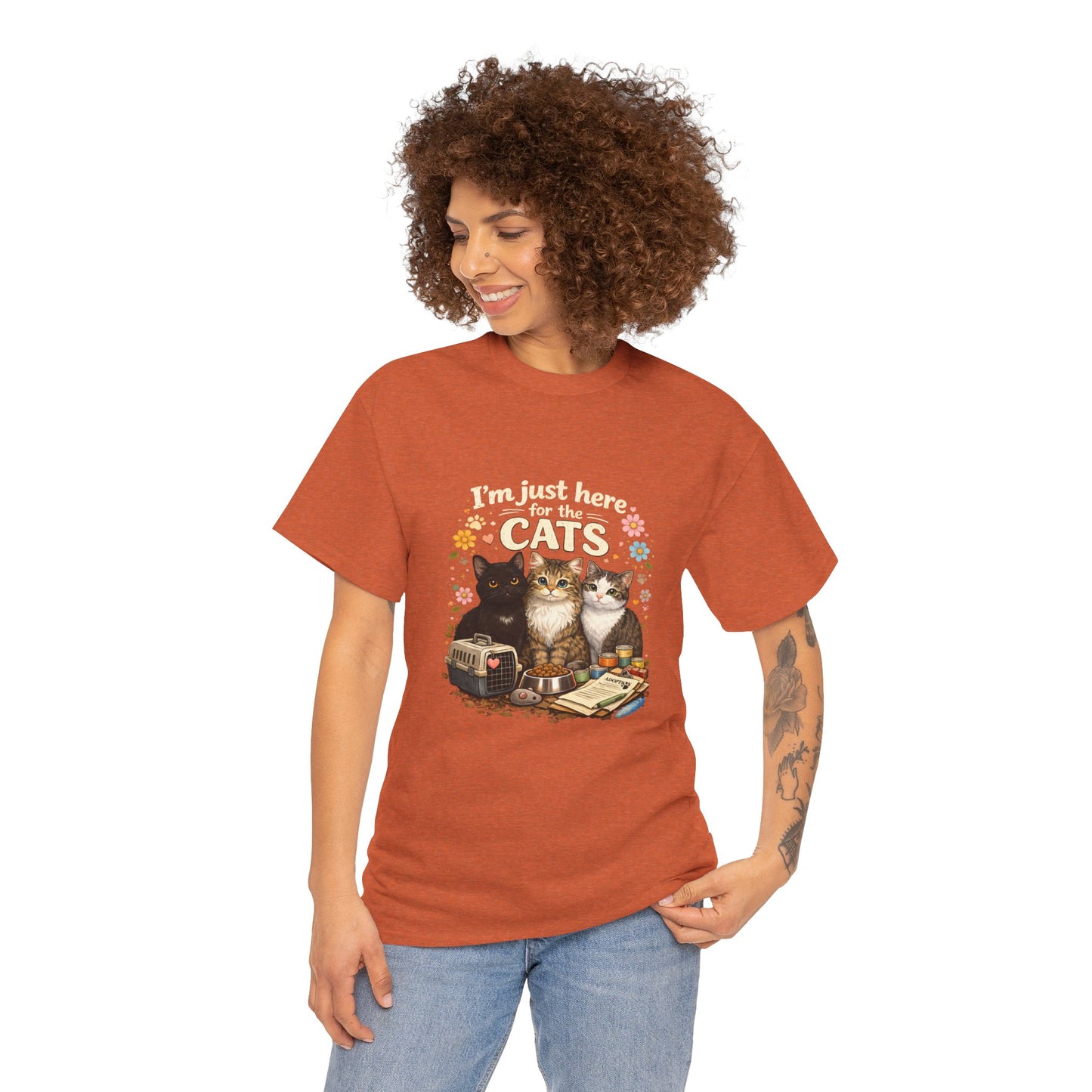 I'm Just Here for the Cats T-Shirt — ARC Monthly shirt 2/$45