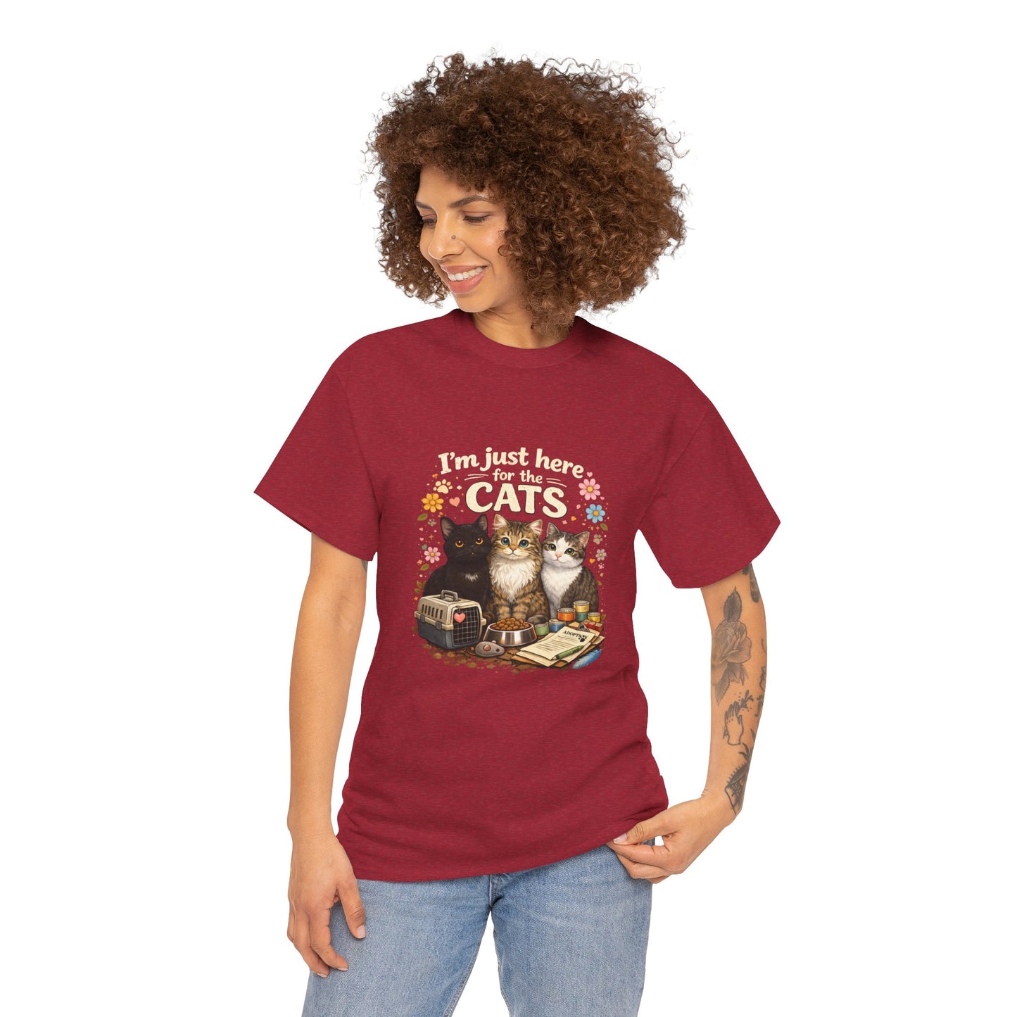 I'm Just Here for the Cats T-Shirt — ARC Monthly shirt 2/$45