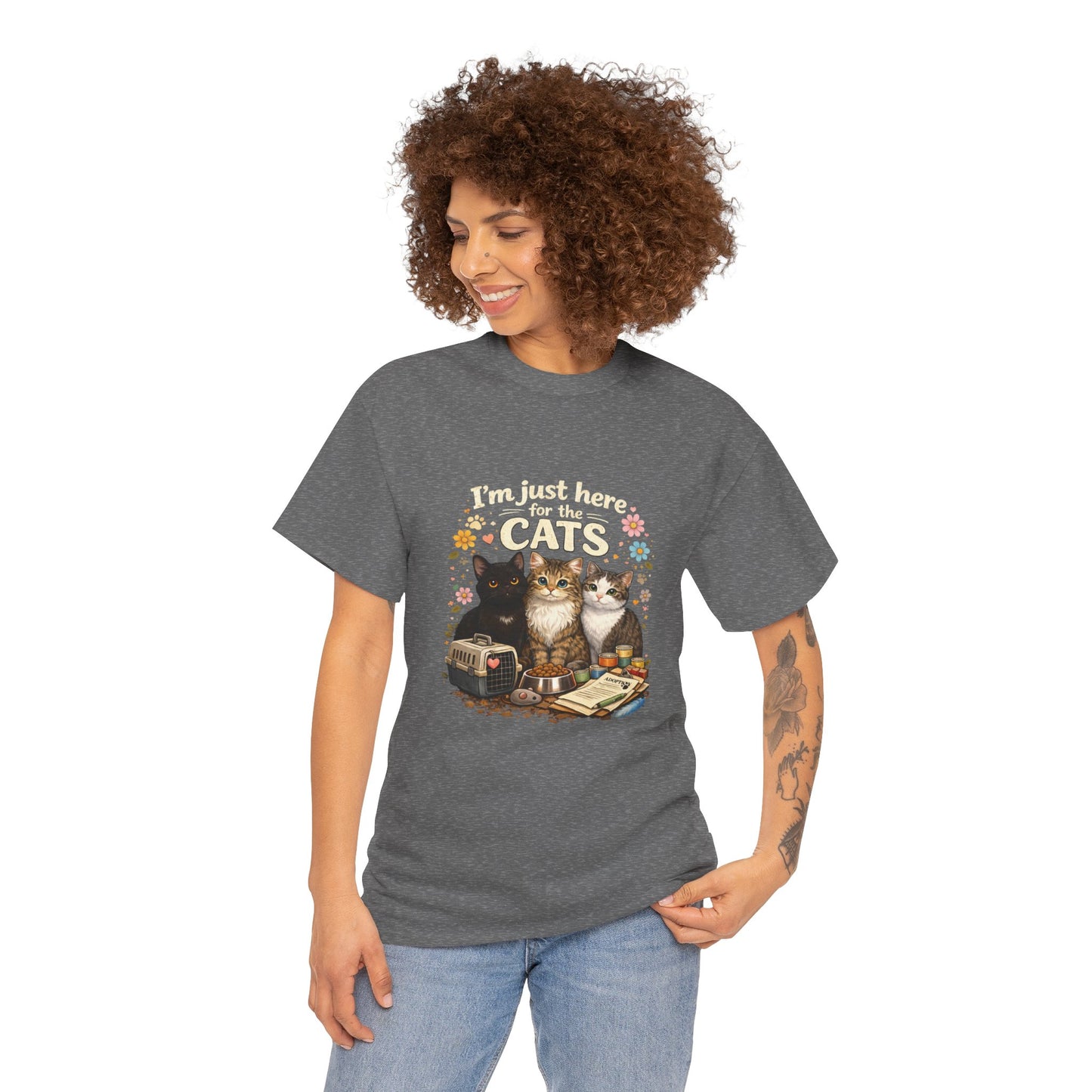 I'm Just Here for the Cats T-Shirt — ARC Monthly shirt 2/$45