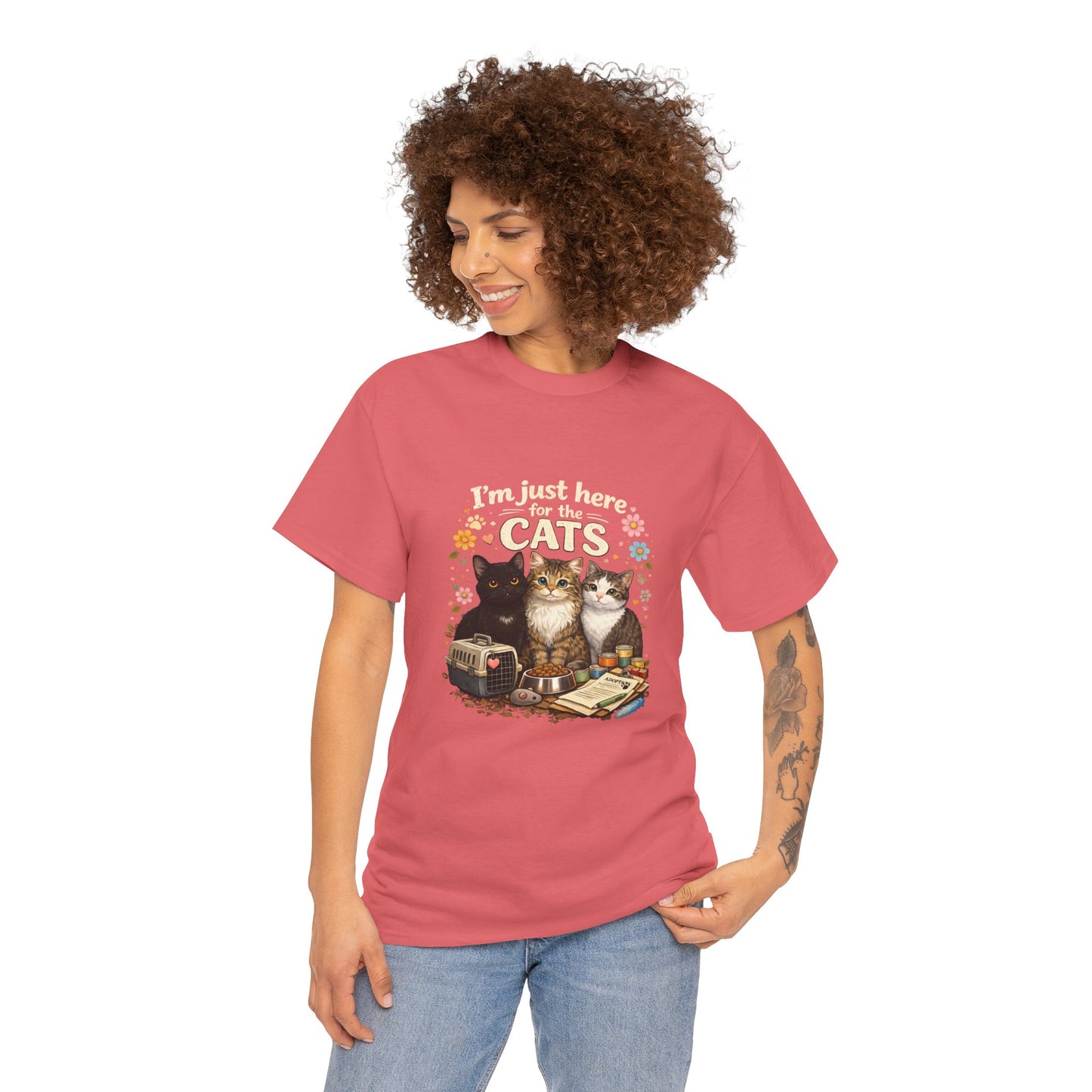 I'm Just Here for the Cats T-Shirt — ARC Monthly shirt 2/$45