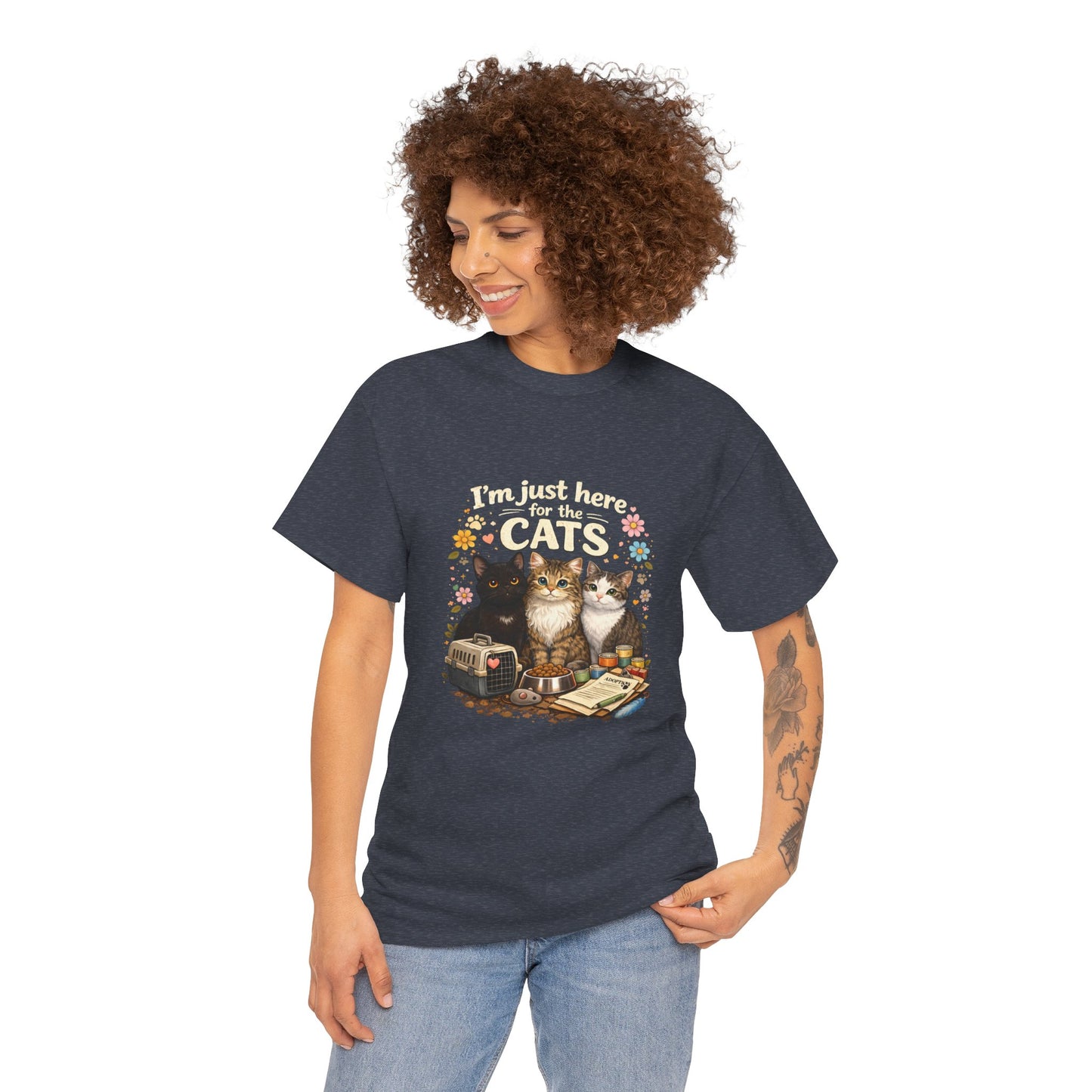 I'm Just Here for the Cats T-Shirt — ARC Monthly shirt 2/$45