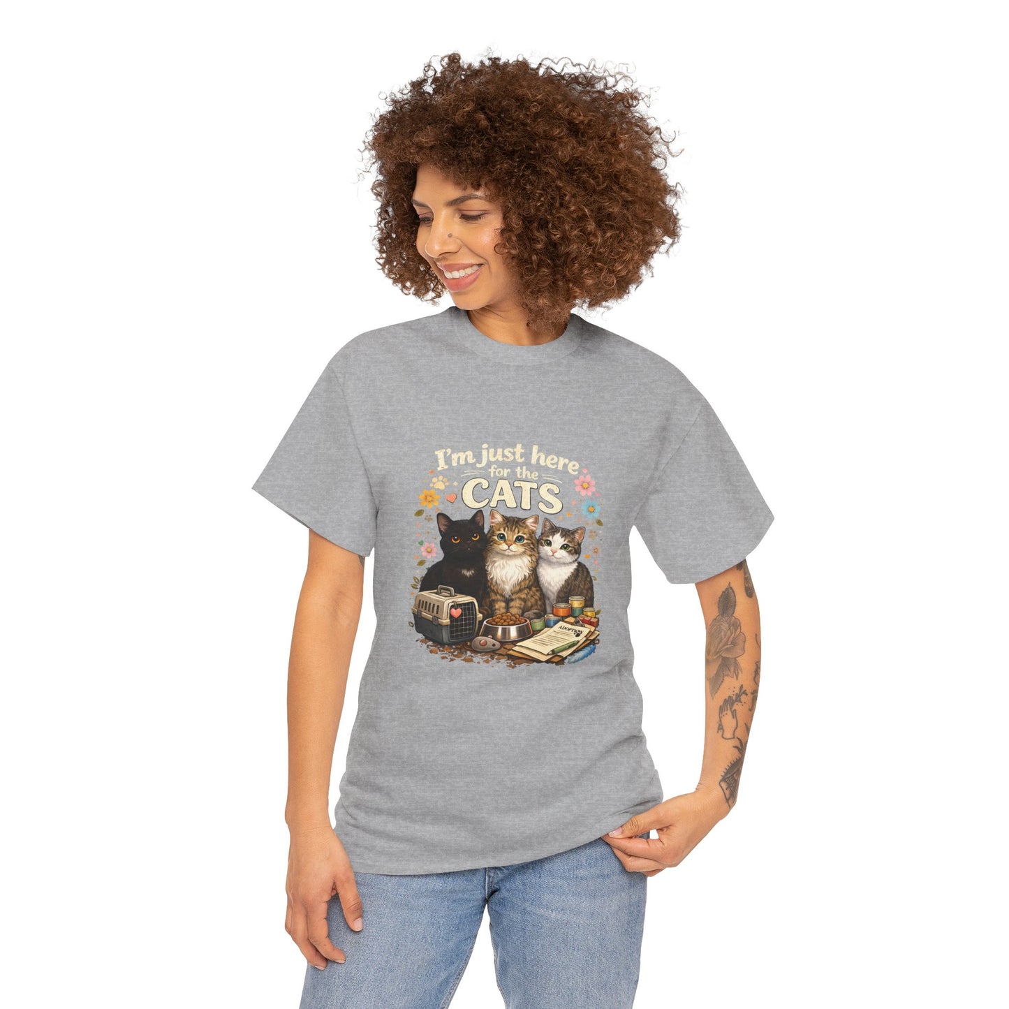 I'm Just Here for the Cats T-Shirt — ARC Monthly shirt 2/$45