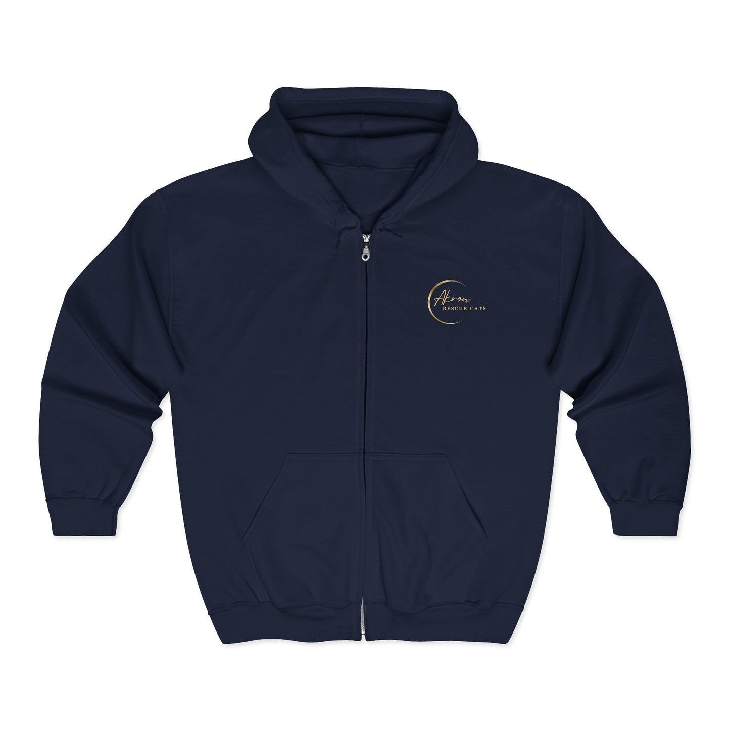 Zip-Up Hoodie - Front and Back Logo