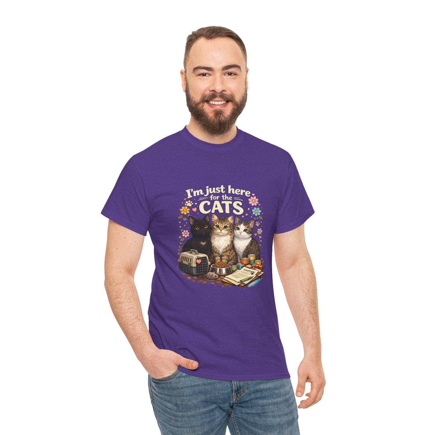 I'm Just Here for the Cats T-Shirt — ARC Monthly shirt 2/$45